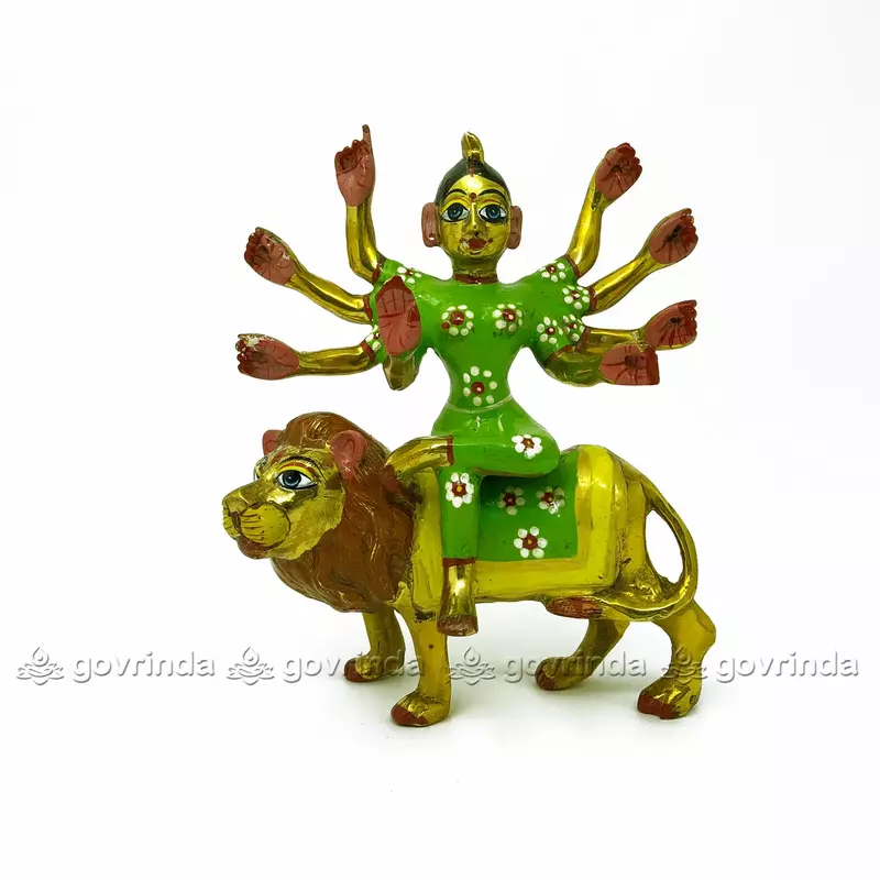 Durga Maa Idol | Brass (Size: 8 inch) | Durga MATA Murti for Home Decor & Puja Room