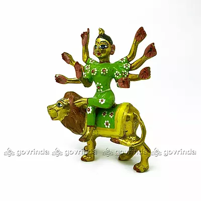 Durga Maa Idol | Brass (Size: 8 inch) | Durga MATA Murti for Home Decor & Puja Room