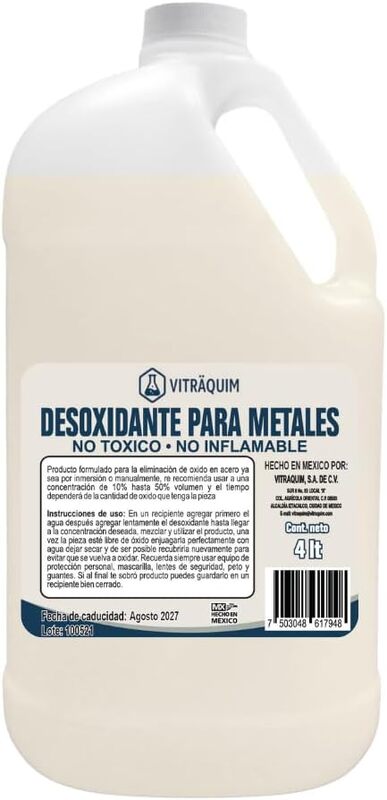Desoxidante Para Metales Quita Oxido 4 Litros