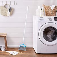 Juego de escobas para recoger, color azul y blanco