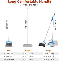 Juego de escobas para recoger, color azul y blanco