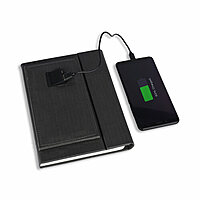Stylish Grey Detachable Power Bank Diary Stylish Grey Detachable Power Bank Diary