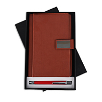 Tan Corporate Diary With Pen Tan Corporate Diary With Pen