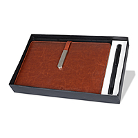 Tan Corporate Diary With Pen & Box Tan Corporate Diary With Pen & Box