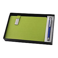 Green Corporate Diary With Pen Green Corporate Diary With Pen