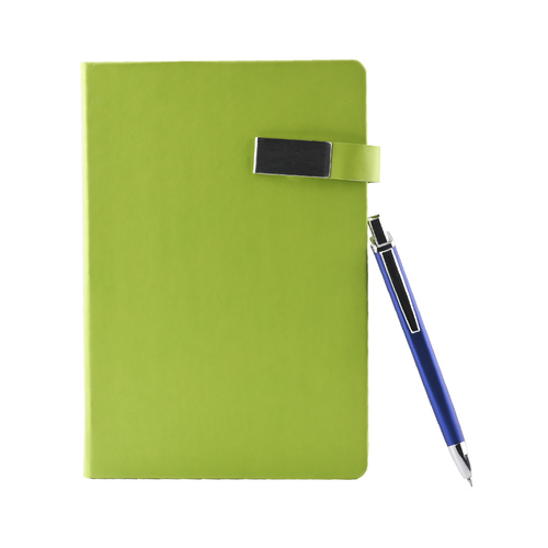 Green Corporate Diary With Pen Green Corporate Diary With Pen