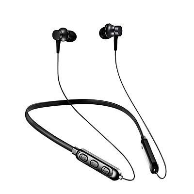 Conekt Black Bluetooth Neckband Bounce