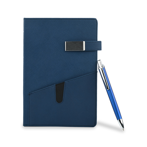 Unique Blue Corporate Diary With Pen Unique Blue Corporate Diary With Pen