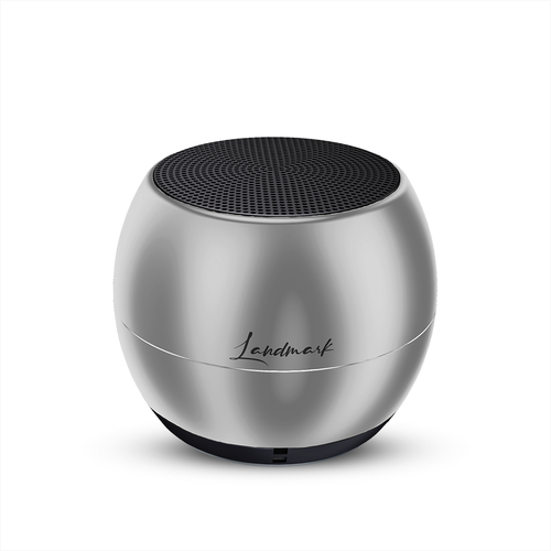 Landmark Shell Silver Portable Speaker Landmark Shell Silver Portable Speaker
