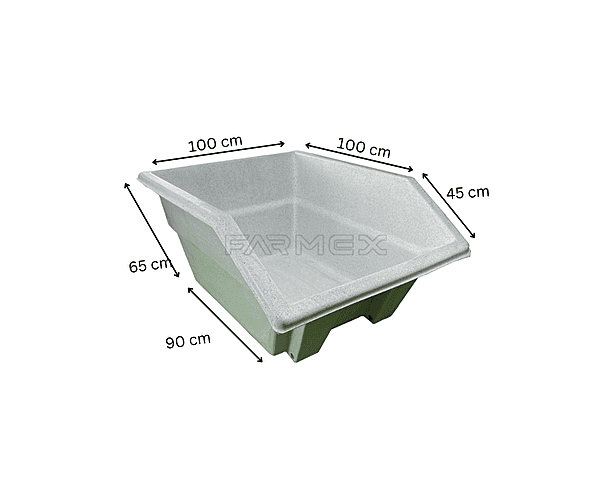 Wheelbarrow Spare Trough for WB600 - White