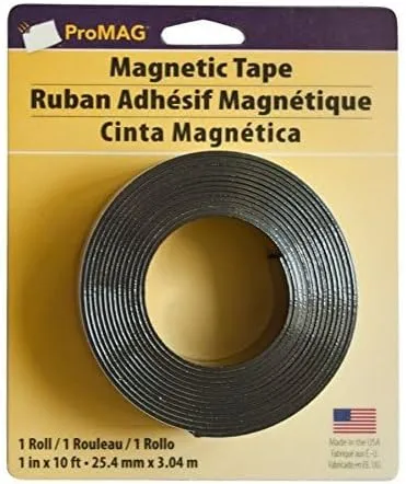 ProMAG 1 in x 10 ft Heavy-Duty Magnetic Tape - Black