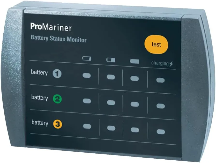 Promariner 51060 Remote Bank Status Monitor, Black, Small