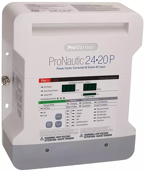 ProMariner 63170 ProNauticP Series 2420P - 24 Volt, 20 Amp Battery Charger Standard Packaging