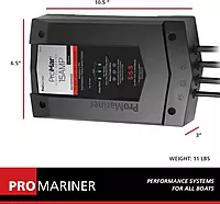 ProMariner 31515 ProMar1 DS Generation 3 Digital Battery Charger - 15 Amp, Black, Standard