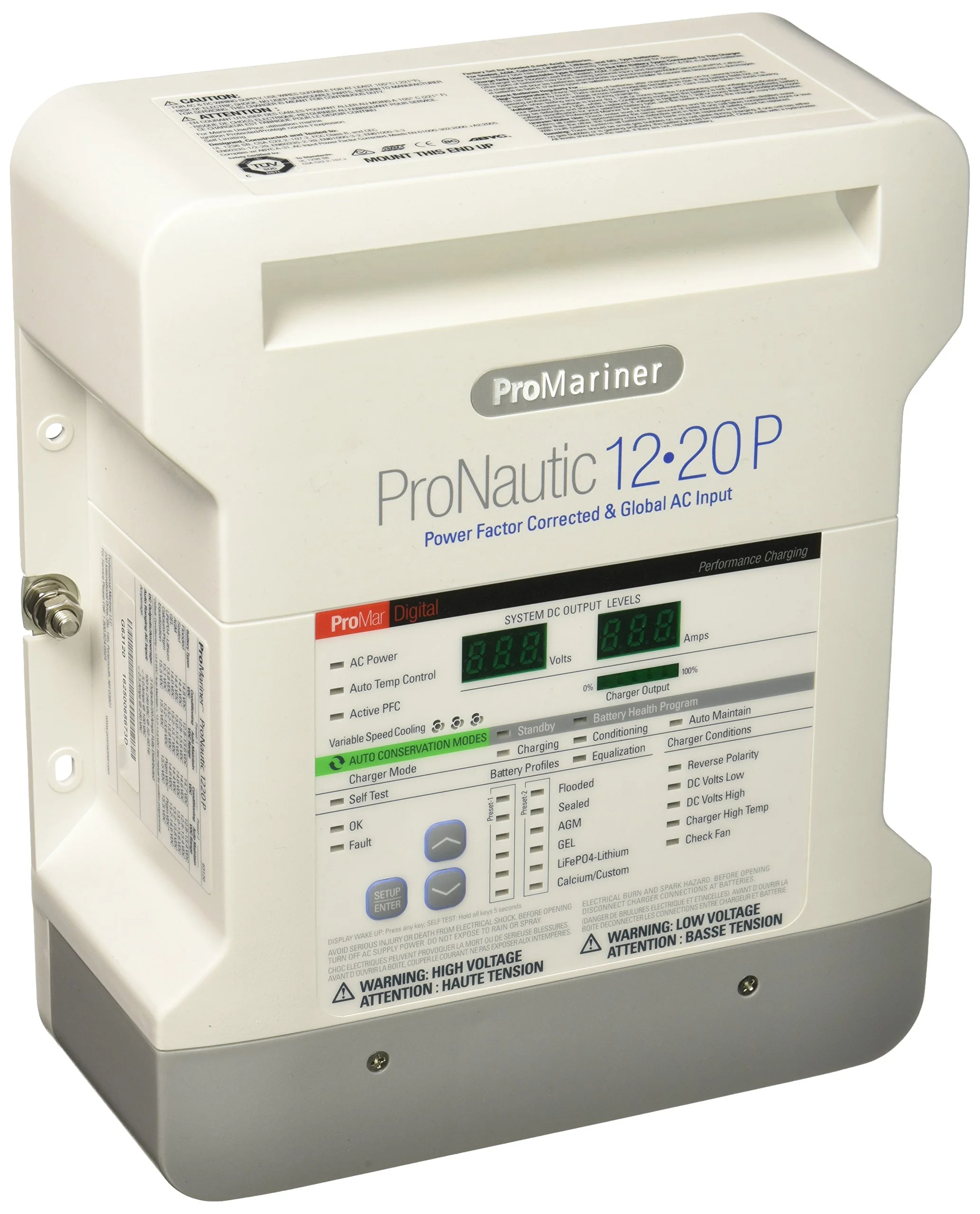 ProMariner 63120 ProNauticP Series 1220P - 12 Volt, 20 Amp Battery Charger Standard Packaging
