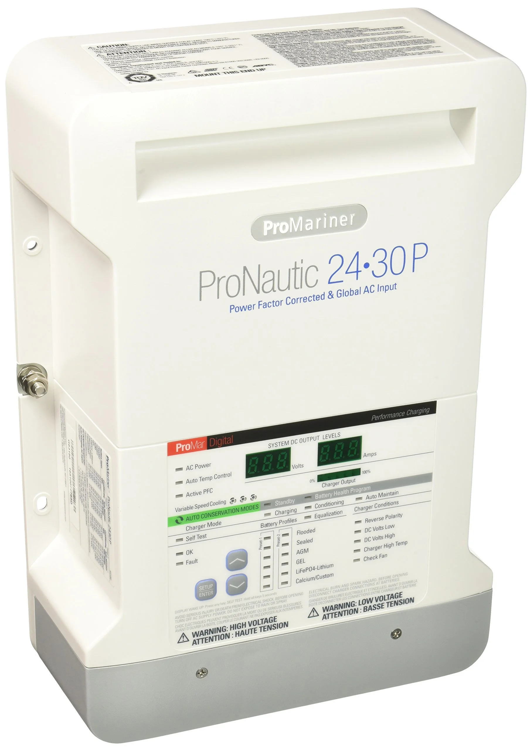 ProMariner ProNauticP 2430P 24V 30 Amp 3-Bank Battery Charger