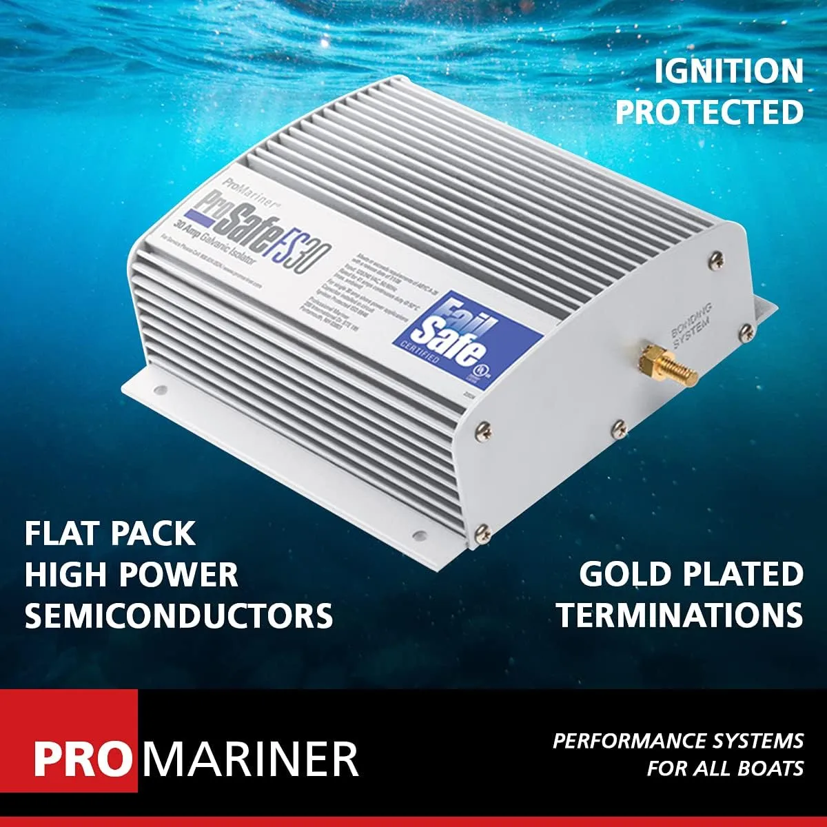 ProMariner ProSafe 30 Amp FAILSAFE Galvanic Isolator - 22034 (Silver)