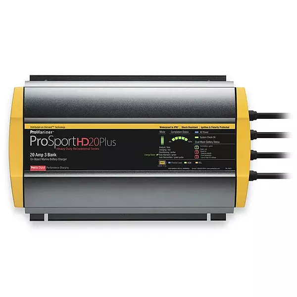 ProMariner ProSportHD 20 Plus Global Gen 4 - 20 Amp - 3-Bank Battery Charger
