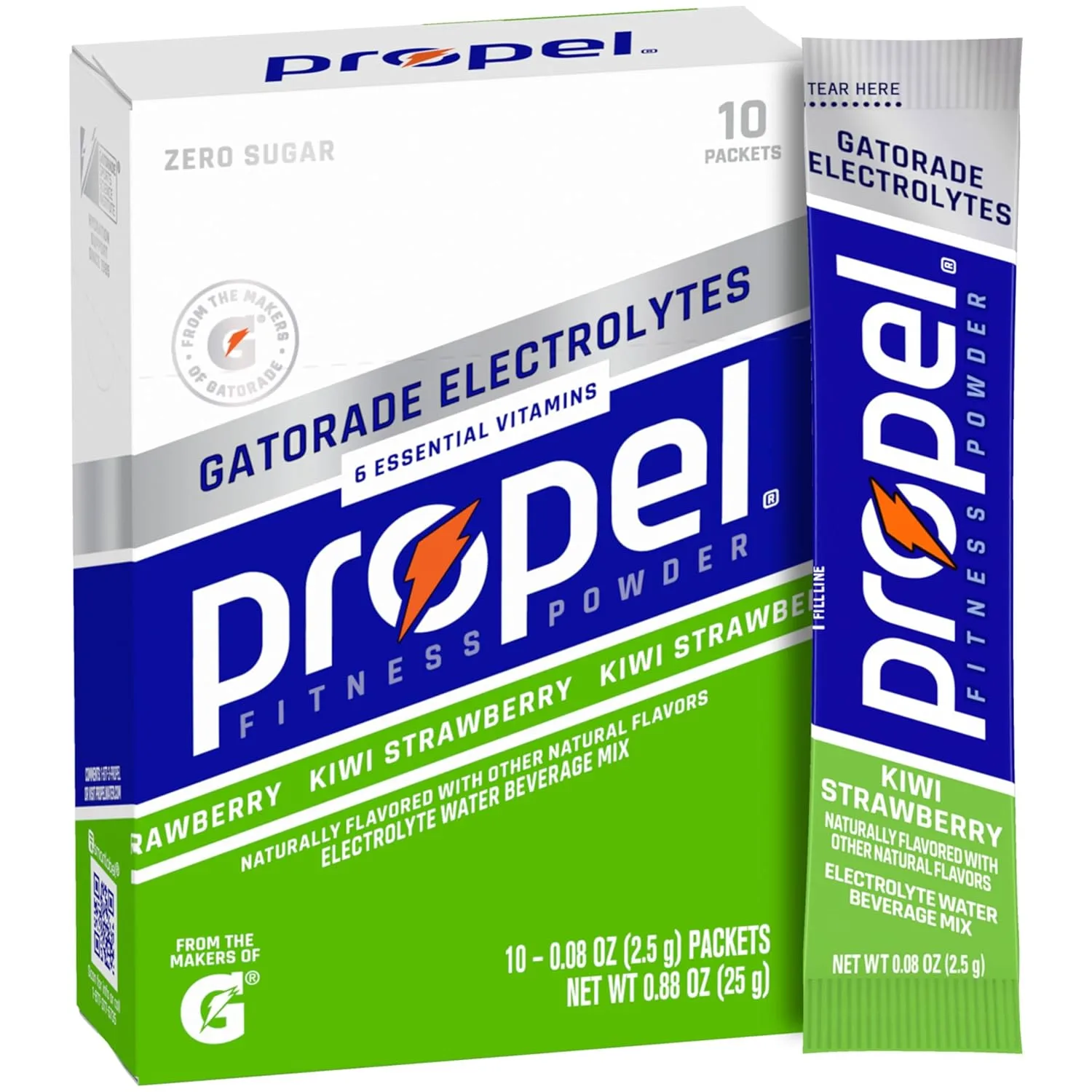 PROPEL Electrolyte Enhanced Water Drink Mix Powder Packets, Zero Calorie & Zero Sugar
