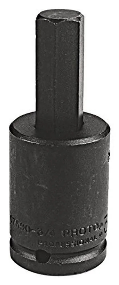 Impact Bit, 3/4 x 3-3/4In, 6pt, Black Oxide