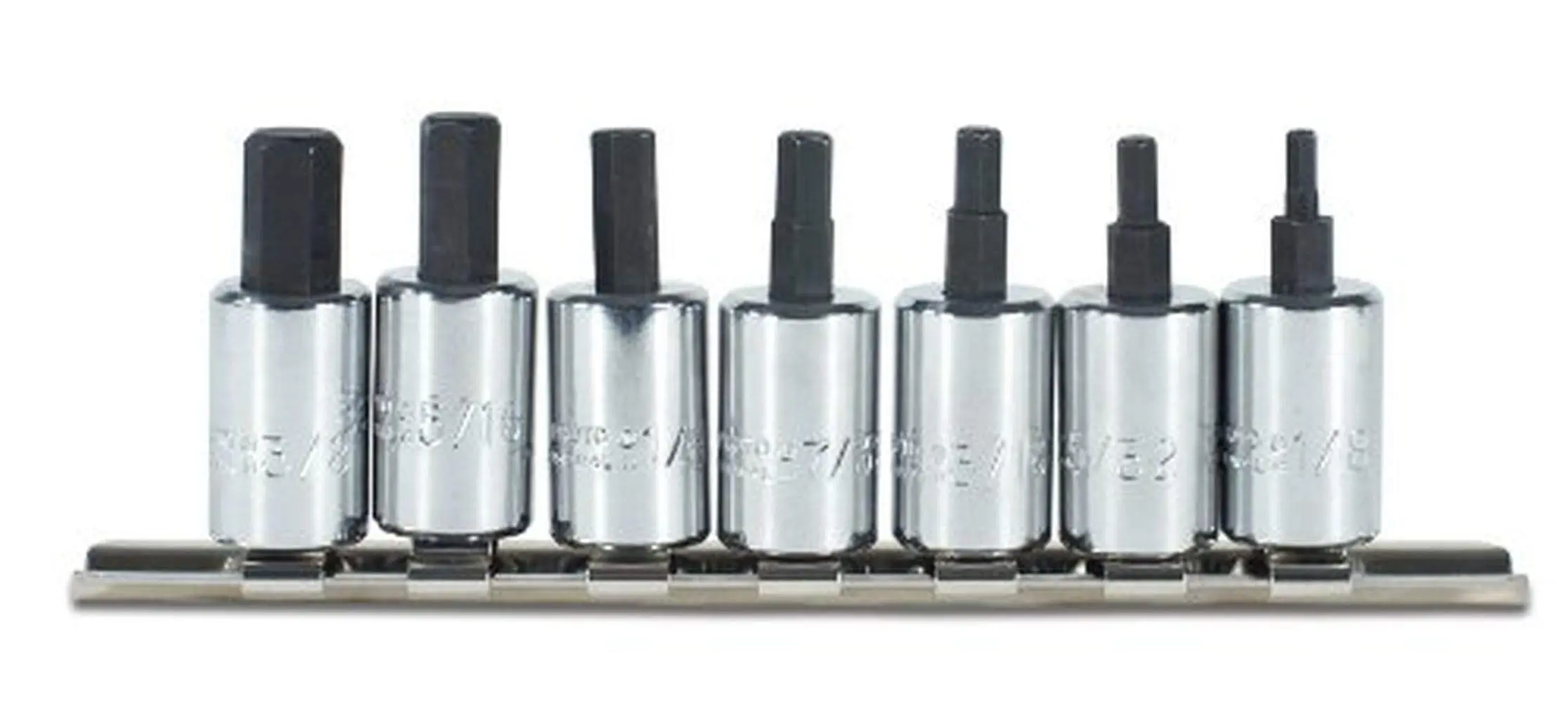 PROTO 3/8 in. Drive 7-Piece Hex Bit Socket Set (J4990-7ST)