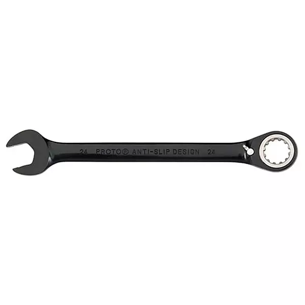 Black Chrome Combo Reversible Ratchet Wrench 7/16" - Spline