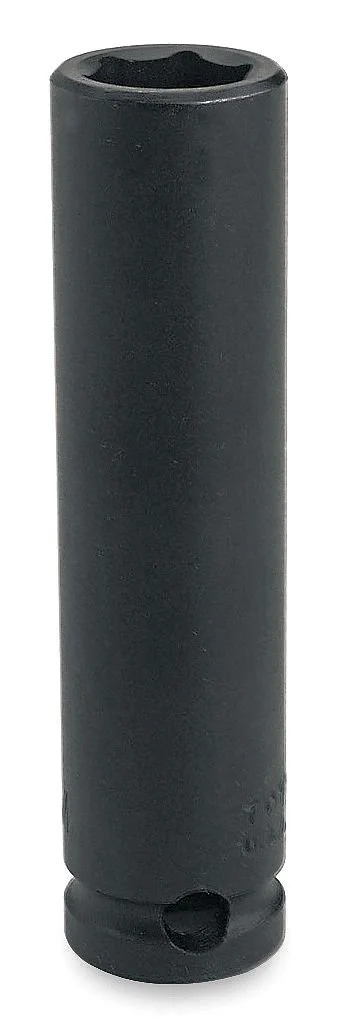 Impact Socket: 1/2" Drive, 11/16" Socket, Hex Drive