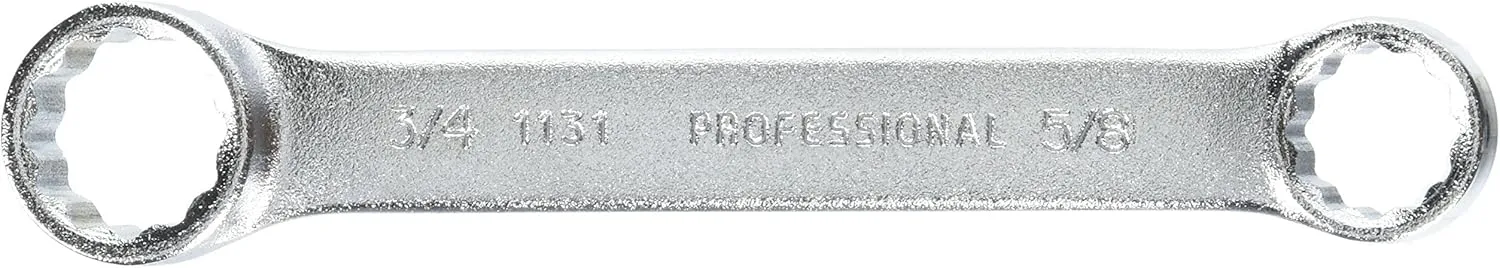 PROTO J1131 Short Satin Double-End Box Wrench, 5/8 x 3/4, 12-Point