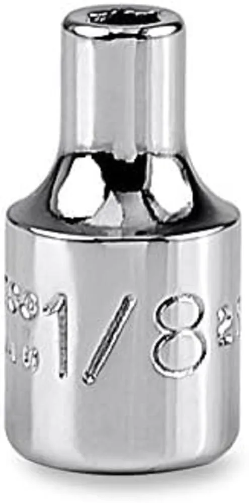 Stanley Proto J4704 1/4" Drive Socket 1/8", 6 Point