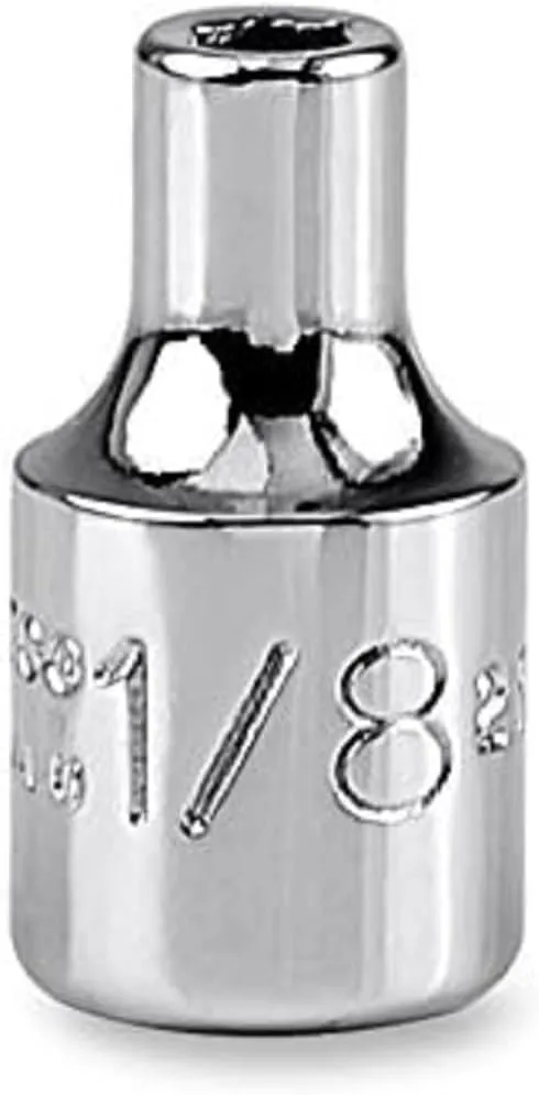 Stanley Proto J4704 1/4" Drive Socket 1/8", 6 Point