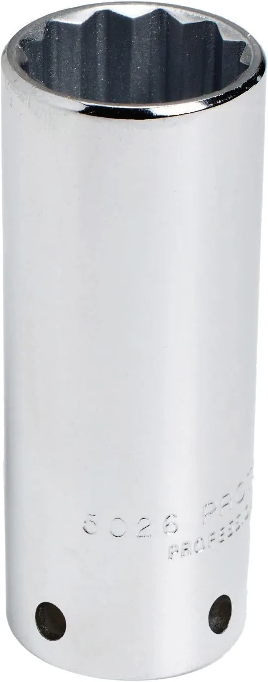 Stanley Proto Tether-Ready J5018M-TT 12 Point 3/8-inch Drive Deep Socket 18-millimeter