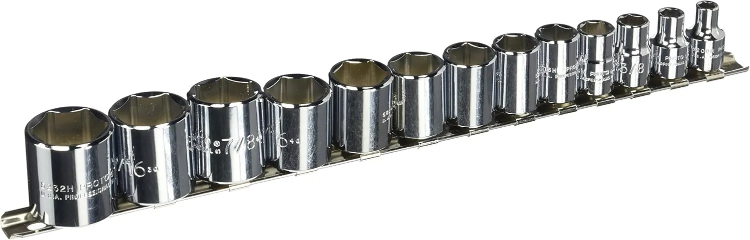 Stanley Proto J52126 13 Piece 6 Point 3/8" Drive Socket Set