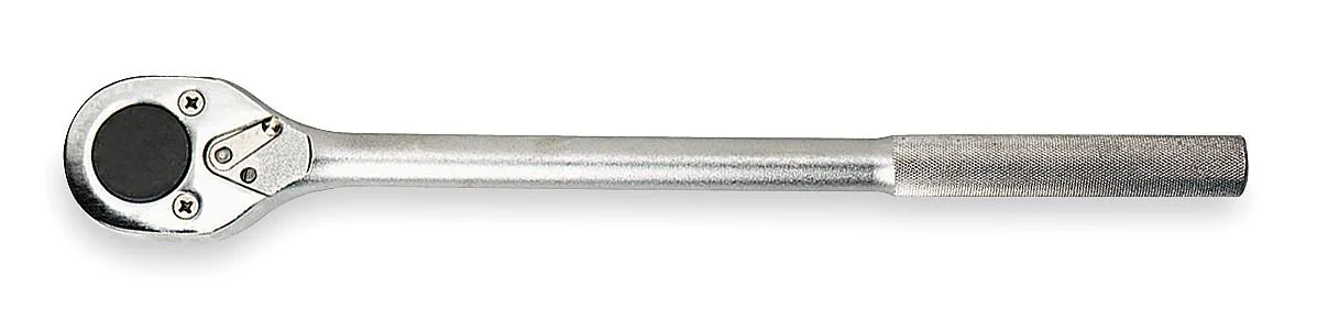 Proto - J5649 - 20 Steel Hand Ratchet with 3/4 Drive Size and Nickel Chrome, Black Oxide Finish