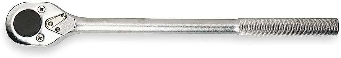 Proto - J5649 - 20 Steel Hand Ratchet with 3/4 Drive Size and Nickel Chrome, Black Oxide Finish