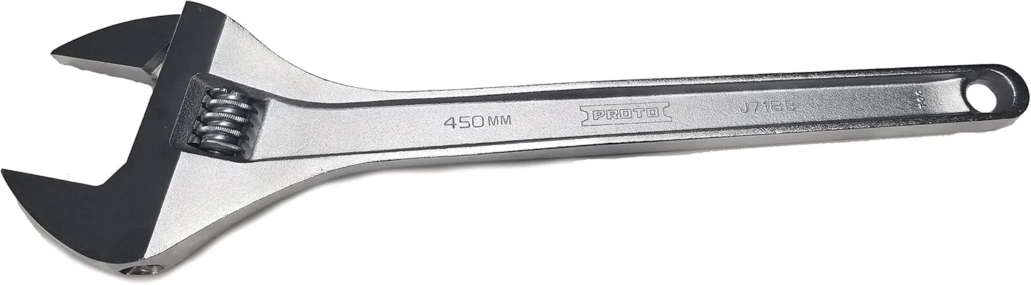 Proto J718B 18 in. Satin Finish Adjustable Wrench