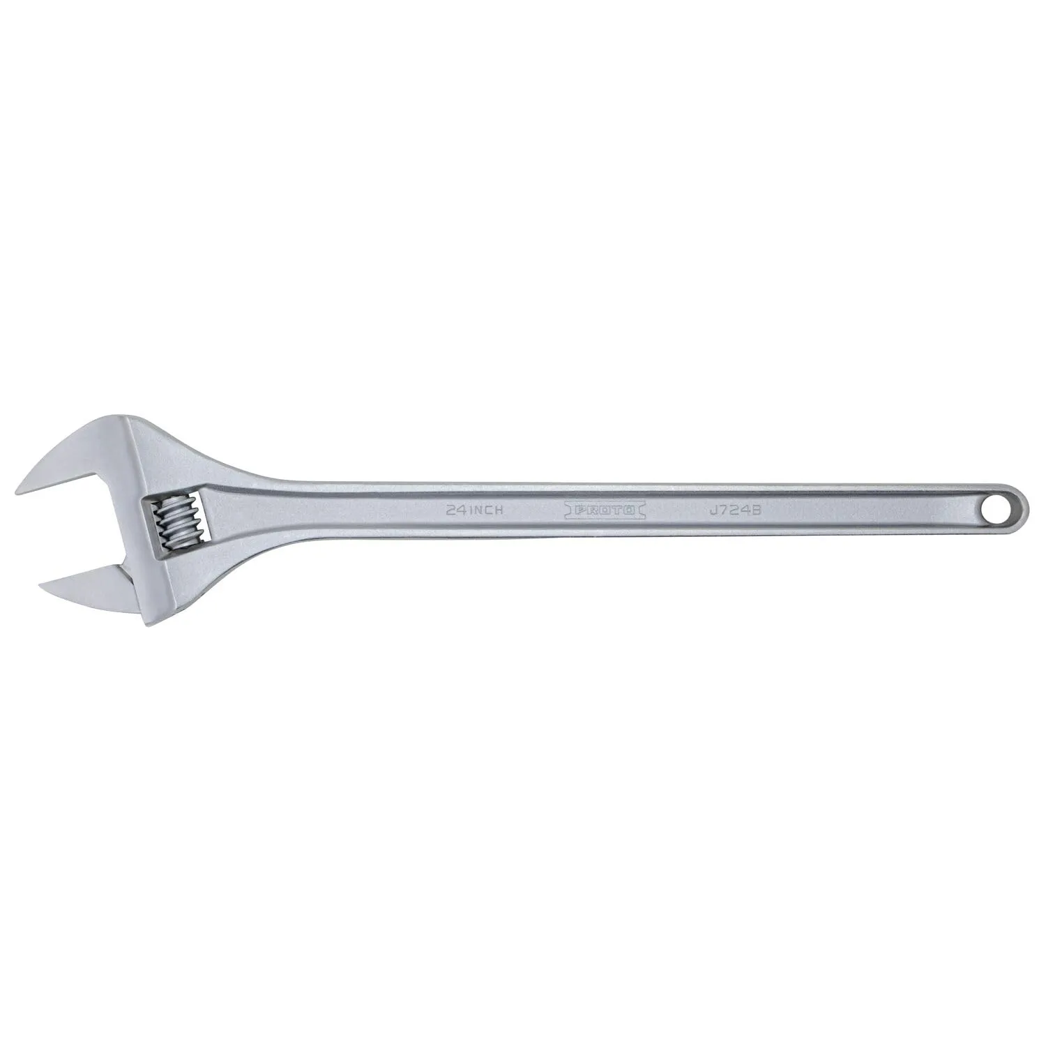 Adjustable Wrench: 24" OAL, 2-27/32" Jaw Capacity