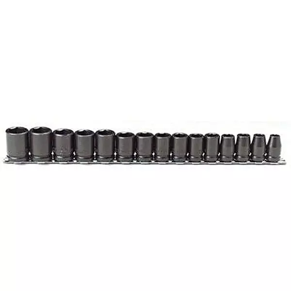 Stanley Proto J74204 15 Piece 6 Point 1/2" Drive Metric Impact Socket Set
