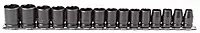 Stanley Proto J74204 15 Piece 6 Point 1/2" Drive Metric Impact Socket Set