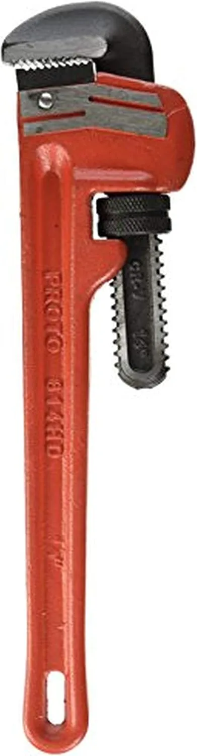 Stanley Proto J814HD Proto Heavy-Duty Cast Iron Pipe Wrench Red, 14"
