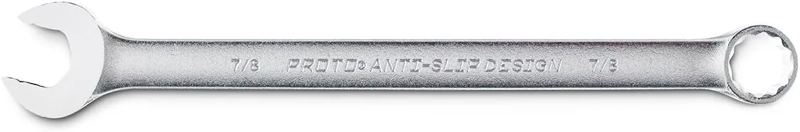 Satin Combination Wrench 7/8" 12 PT, 12.5 in (J1228ASD)
