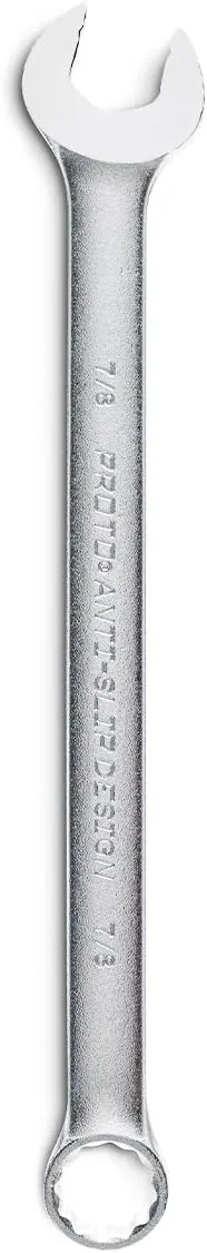 Satin Combination Wrench 7/8" 12 PT, 12.5 in (J1228ASD)