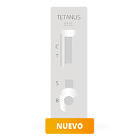Prueba rápida en cassette para detección cualitativa de anticuerpos a la toxina del Tétanos -Caja con 40 pruebas- Certum