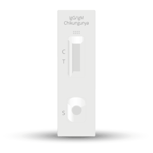 Prueba para detección de Anticuerpos (IgG/IgM) de Chikungunya en cassette - Caja con 25 piezas - Certum