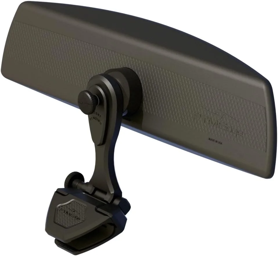 PTM Watersports Mirror/Bracket Kit w/VR-140 PRO Mirror & CFR-200 (Black)