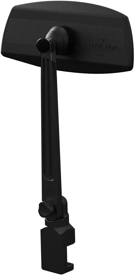PTM Watersports P13157-200TEBBK Rail Mount Pontoon Mirror System Pro - Midnight Black