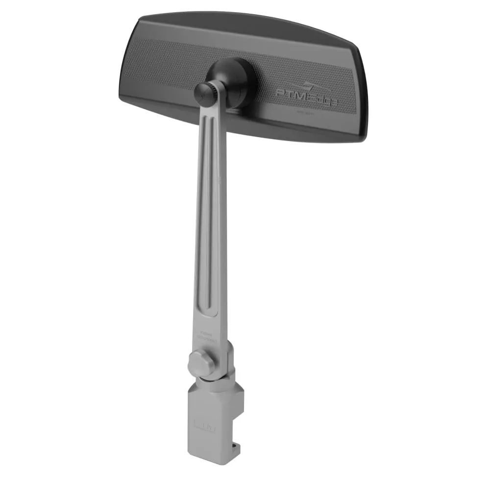 PTM Watersports Pontoon Mirror/Bracket Kit w/VR-100 Pro & PCX-200 (Silver)