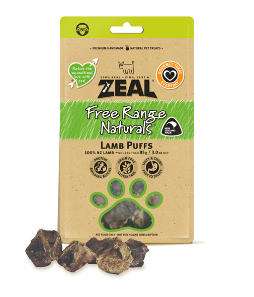 Zeal Lamb Puffs (85g) Dog Treat Zeal Lamb Puffs (85g) Dog Treat