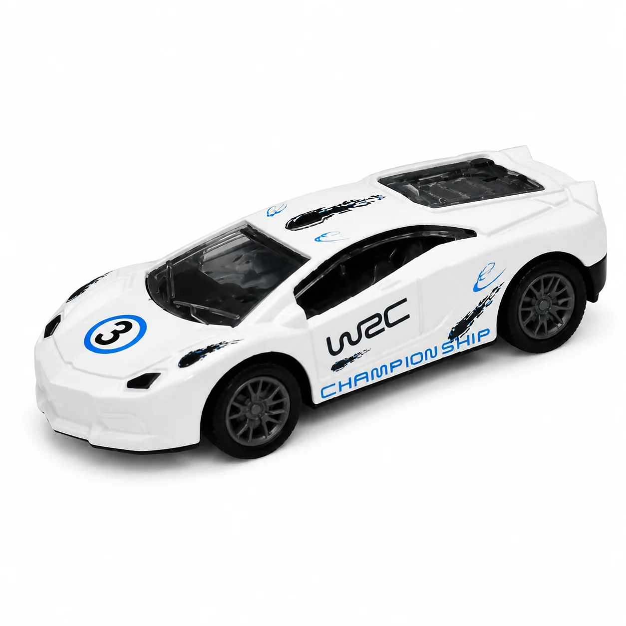 Die cast Metal Pull Back Sports Toy Car - White