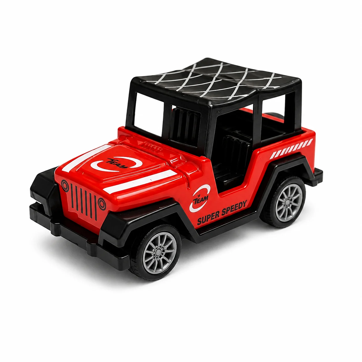 Die cast Metal Pull Back Sports Toy Jeep - Red