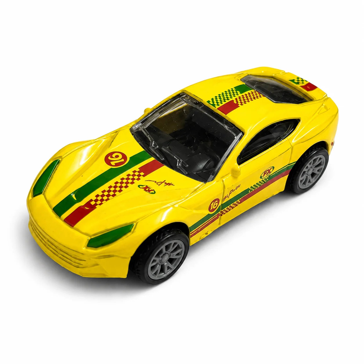 Die cast Metal Pull Back Sports Toy Car - Yellow